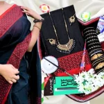 black saree